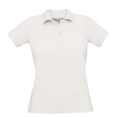 B&C BCPW455 Női galléros rövid ujjú piké póló, White-XL
