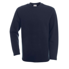 B&amp;C BCWU610 férfi köryakas pulóver, Navy-2XL férfi pulóver, kardigán