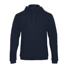 B&C férfi kapucnis pulóver, színazonos húzózsinórral O47, Navy-4XL férfi pulóver, kardigán