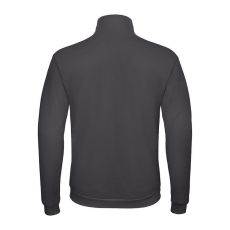 B&C galléros férfi pulóver, elején végig cipzárral O49, Anthracite-2XL