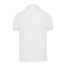 B&amp;C gyűrűs fonású galléros férfi rövid ujjú póló O03, White-4XL férfi póló