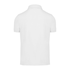 B&C gyűrűs fonású galléros férfi rövid ujjú póló O03, White-5XL