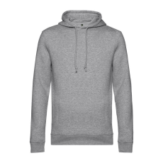 B&C kapucnis férfi pulóver kétoldali zsebekkel O78, Heather Grey-XL