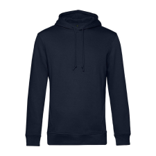 B&amp;C kapucnis férfi pulóver kétoldali zsebekkel O78, Night Navy Blue-2XL férfi pulóver, kardigán