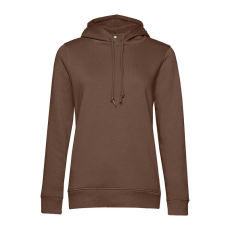 B&C kapucnis Női pulóver kétoldali zsebekkel O79, Mocha Brown-XS