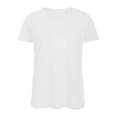 B&C lezser szabású minősített Női biopamut póló BD63, White-L