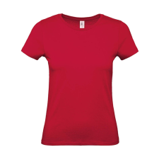B and C Csomag akciós póló (minimum 5 db) Női rövid ujjú póló B&amp;C #E150 /women T-Shirt -L, Mély piros női póló