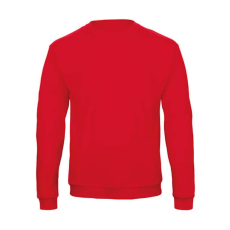 B and C Férfi Felső hosszú ujjú B&C Crewneck Sweatshirt Unisex - WUI23 - L, Piros