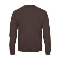 B and C Férfi Felső hosszú ujjú B&C Crewneck Sweatshirt Unisex - WUI23 - M, Barna