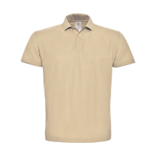 B and C Férfi galléros póló rövid ujjú B&amp;C Piqué Polo Shirt - PUI10 - 2XL, Homokbarna férfi póló