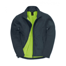 B and C Férfi hosszú ujjú Softshell B and C ID.701 Softshell Jacket M, Sötétkék/Neon Zöld férfi kabát, dzseki