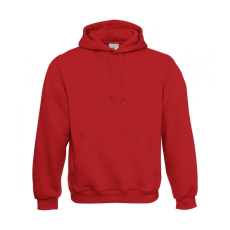 B and C Férfi kapucnis hosszú ujjú pulóver B and C Hooded Sweatshirt 2XS, Piros