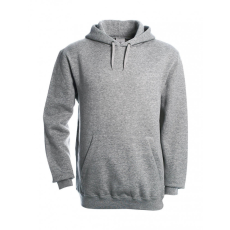 B and C Férfi kapucnis hosszú ujjú pulóver B and C Hooded Sweatshirt XS, Heather szürke