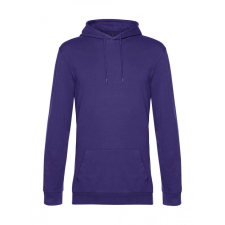 B and C Férfi kapucnis hosszú ujjú pulóver B and C #Hoodie French Terry M, Sugárzó lila férfi pulóver, kardigán