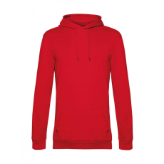 B and C Férfi kapucnis hosszú ujjú pulóver B and C #Hoodie French Terry XS, Piros
