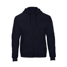 B and C Férfi kapucnis hosszú ujjú pulóver B and C ID.205 50/50 Hooded Full Zip Sweat Unisex XL, Sötétkék (navy)