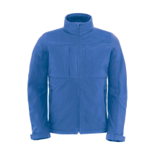 B and C Férfi kapucnis kabát B and C Hooded Softshell/men L, Azur kék férfi kabát, dzseki
