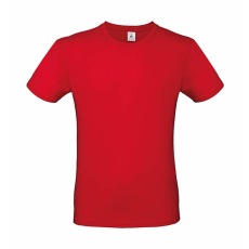 B and C Férfi rövid ujjú póló B&C #E150 T-Shirt -S, Piros