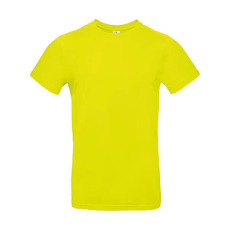 B and C Férfi rövid ujjú póló B&C #E190 T-Shirt -XS, Pixel lime zöld