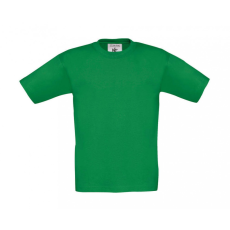 B and C Gyerek rövid ujjú póló B and C Exact 150/kids T-Shirt 3/4 (98/104), Kelly zöld