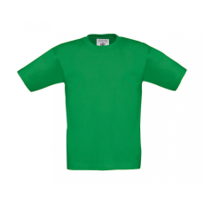 B and C Gyerek rövid ujjú póló B and C Exact 190/kids T-Shirt 5/6 (110/116), Kelly zöld