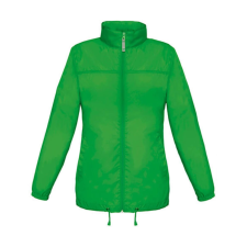 B and C Női Kabát Kapucnis B&amp;C Sirocco/women Windbreaker - XL, Igazi zöld női dzseki, kabát