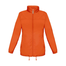 B and C Női Kabát Kapucnis B&amp;C Sirocco/women Windbreaker - XL, Narancssárga női dzseki, kabát