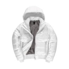 B and C Női kapucnis hosszú ujjú kabát B and C Superhood/women Jacket L, Fehér/Meleg Szürke női dzseki, kabát