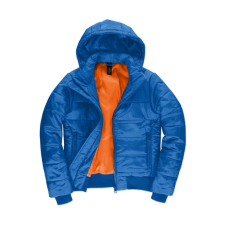 B and C Női kapucnis hosszú ujjú kabát B and C Superhood/women Jacket M, Királykék/Neon Narancssárga női dzseki, kabát