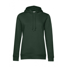 B and C Női kapucnis hosszú ujjú organikus pulóver B and C Organic Hooded /women 2XL, Sötétzöld női pulóver, kardigán