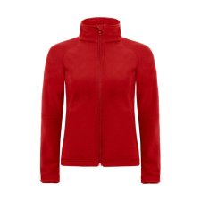 B and C Női kapucnis kabát B and C Hooded Softshell/women 2XL, Piros női dzseki, kabát