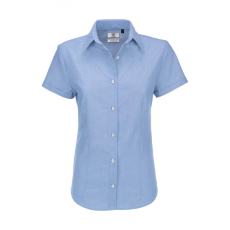 B and C Női rövid ujjú blúz B and C Oxford SSL/women Shirt S, Oxford kék