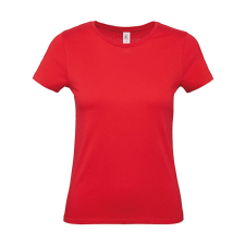 B and C Női rövid ujjú póló B&amp;C #E150 /women T-Shirt -S, Piros női póló