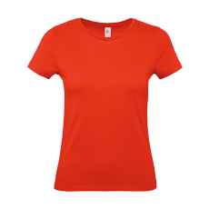 B and C Női rövid ujjú póló B&C #E150 /women T-Shirt -XS, Tűzpiros