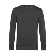 B and C Uniszex hosszú ujjú organikus pulóver B and C Organic Crew Neck French Terry 2XL, Aszfalt szürke