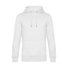 B and C Uniszex kapucnis hosszú ujjú pulóver B and C KING Hooded L, Fehér