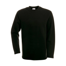 B and C Uniszex pulóver B&C Kasten-Sweatshirt - WU610 - S, Fekete férfi pulóver, kardigán