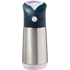 b.box Italtermosz szívószállal 350 ml - indigó/rózsaszín babaétkészlet