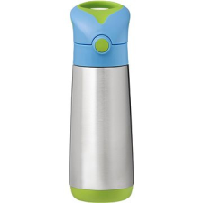 b.box Italtermosz szívószállal 500 ml - kék/zöld babaétkészlet