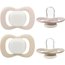 b.box Szilikon cumik 0-6m, 2 darab, Glow blush/latte cumi