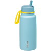 b.box termosz szívószállal, 1 l, világoskék/sárga (9353965008279)
