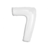  B&C White, Fehér 7-es szám fólia lufi 92 cm