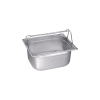 B.PRO GN-tartály 1/2 hurok fogantyúkkal, mély: 200 mm, térfogat: 11,70 liter