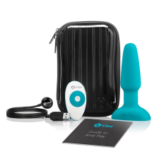 b-Vibe - forgó gyöngyös, akkus anál vibrátor (türkiz) vibrátorok