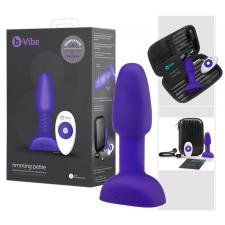 b-Vibe Rimming - forgó gyöngyös anál vibrátor (lila) anál