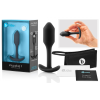 b-Vibe Snug Plug 1 - anál dildó belső súllyal (55g) - fekete