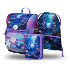 BAAGL ergonomikus iskolatáska SZETT - Axolotl Original iskolatáska
