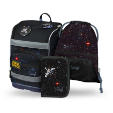 BAAGL Iskolai szett BAAGL: Zippy Plus Pixel Space - iskolatáska, tolltartó, zsák iskolatáska