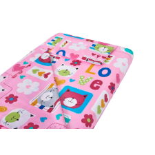 Baba ágynemű, SomnART, lepedő 60x120x10 gumival, paplan 80x110, alacsony párna 20x35, Macskák babaágynemű, babapléd