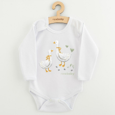 Baba body nyomtatással New Baby Libák, vel. 56 (0-3 h) kombidressz, body